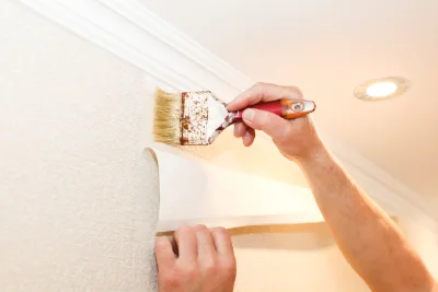 Pose de papier peint à Chaugey — revêtements muraux et toiles de verre
